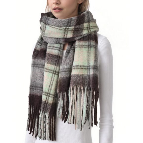Winter Scarf For Women Winter - Scarves For Women/men​ 81"×18" Tassel Blanket😽 - Picture 1 of 7